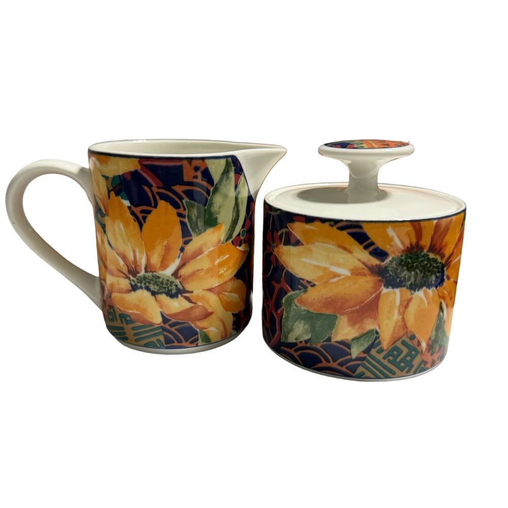 Victoria & Beale Sonata Sunflower Cream and Sugar Set